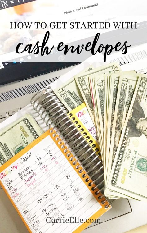 How to Use a Cash Envelope System - Carrie Elle Budget Planner Envelope System, Cash Envelope Categories Ideas, How To Start Cash Envelope System, Envelope Savings Challenge Biweekly, Cash Envelope System Diy, Diy Cash Envelopes, Budget Envelope System, Dave Ramsey Cash Envelope System, Cash Envelope System Categories