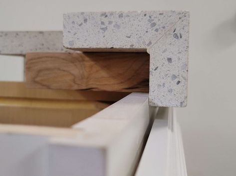 What is a mitered edge? - Capitol Granite Miter Edge Countertop, Mitered Edge Quartz Countertop, Mitered Countertop Edge, Mitered Edge Countertop, Counter Edges, Granite Edges, Tile Counters, Ogee Edge, Stone Counters