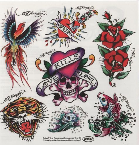 That bird is definitely going on my body Rose Hardy, Ed Hardy Tattoos, Ed Hardy Designs, Don Ed Hardy, Tattoo Flash Sheet, Traditional Tattoo Design, Traditional Tattoo Flash, Tattoo Art Drawings, Time Tattoos