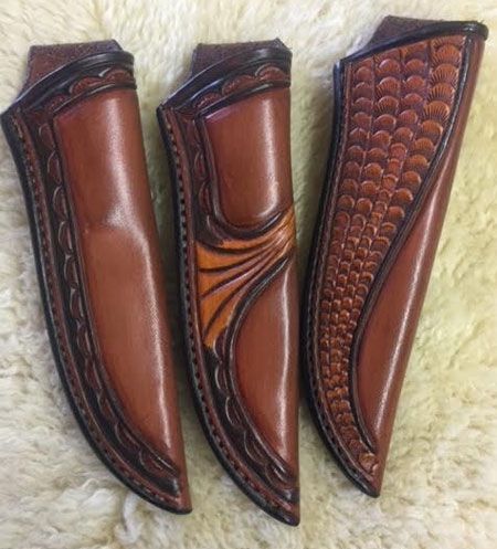 Treestump Leather - Shop Online for Ready Made Knife Sheaths Leather Sheaths For Knives, Knife Sheath Pattern, Fancy Knives, Knife Pouch, Leather Knife Sheath Pattern, Leather Knife Sheath, Leather Tooling Patterns, Tooling Patterns, Leather Bound Books