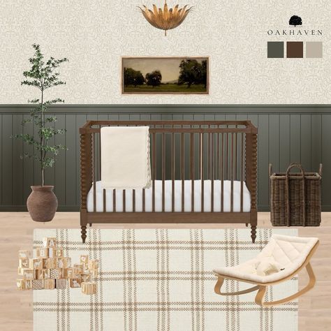 I love this neutral and warm nursery! Nurseries have always been one of my favorite spaces to design. I love curating a space that’s cozy, warm, and a safe haven for the little ones. What’s your favorite part of this nursery? ✨ . . . . . . . . #virtualdesign #virtualdesignservices #edesign #virtualhomedesign #moodboards #luxeathome #visionboards #prettylittleinteriors #interiorstyle #nursery #smmakelifebeautiful #housebeautiful #neutral #neutralhome #idcoathome #currenthomeview #interiordesig... Baby Boy Rooms Decor Ideas, Warm Neutral Nursery, Nuetral Nursery, Warm Nursery, Boys Nursery Ideas, Baby Nursery Boy, Vintage Nursery Boy, Neutral Boy Nursery, Timeless Nursery