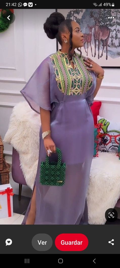 Classy African Dresses For Women, Modest African Fashion, African Design Dresses Classy, Soie Wax Model, African Dresses For Women Classy, Chiffon Long Gown, Modern African Clothing, My Culture, African Fabric Dress