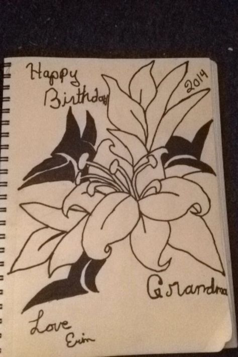 Happy birthday grandma Mom Birthday Funny, Happy Birthday Drawings, Birthday Grandma, Happy Birthday Grandma, Grandma Birthday, Funny Drawings, Cool Sketches, Book Art Drawings, Mom Birthday