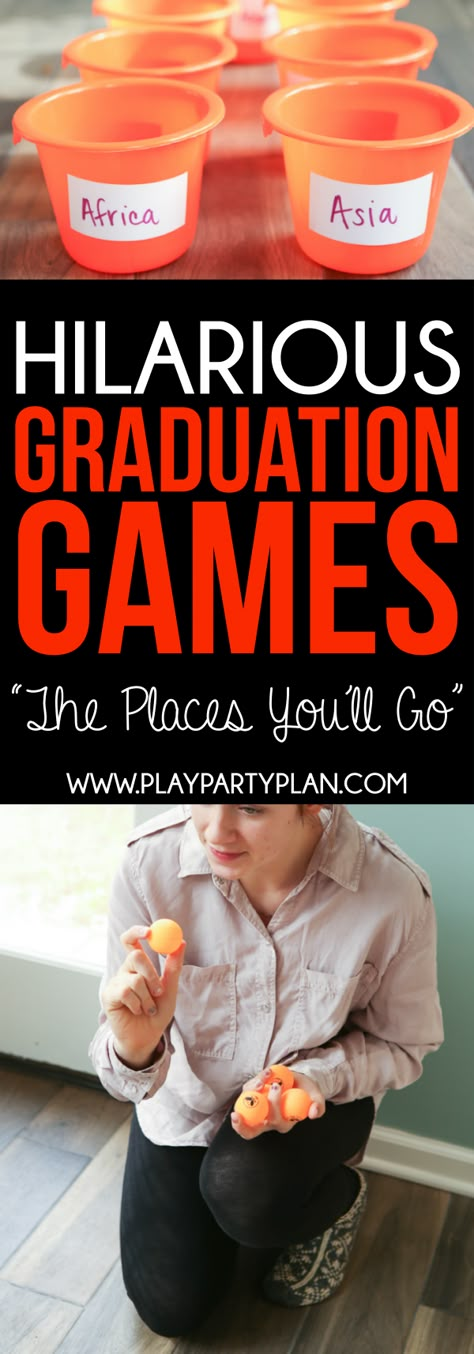 Looking for things to do at a graduation party? These graduation party games are some of the best ideas ever! They’re perfect for college, high school, or even an 8th grade graduation party! We are definitely trying out these fun minute to win it games at our 2017 graduation party! 8th Grade Graduation Party, Graduation Games, College Grad Party, 5th Grade Graduation, Graduation Party Games, Outdoor Graduation, Senior Graduation Party, Graduation Party High, 8th Grade Graduation