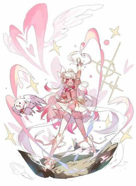 Magical Girl Aesthetic, Character Design Illustration, Mahō Shōjo, 캐릭터 드로잉, Arte Sketchbook, Arte Inspo, 영감을 주는 캐릭터, Cute Art Styles, Art Poses