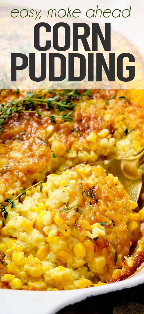 Easter Corn Recipes, Corn Christmas Side Dish, Corn Beef Sides Dishes, Make Ahead Corn Casserole, Cornbread Pudding Casserole, Thanksgiving Side Dishes Corn Casserole, Corn Stuffing Casserole, Corn Leftover Recipes, Delicious Thanksgiving Recipes