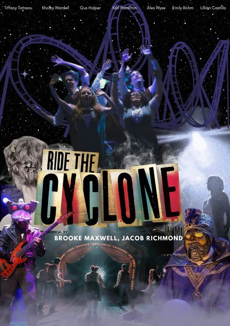 Ride The Cyclone Poster, Ride The Cyclone, Arena Stage, Book Fandoms, Musical Theatre, Roller Coaster, Movie Poster, Of My Life, Theater