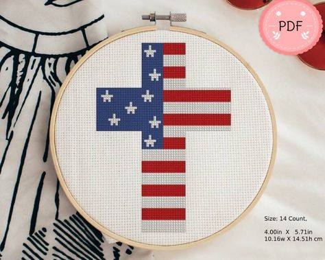 American Flag Cross Stitch Pattern, Americana Cross Stitch, Cross Stitch Flags Of The World, Cross Stitch Patriotic, Usa Flag Cross Stitch Pattern, Patriotic Cross Stitch Patterns, Flag Cross Stitch, Flag Design, Pattern Names