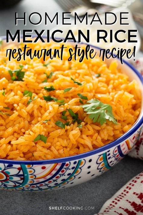 Side Dish For Enchiladas, Homemade Mexican Rice, Mexican Rice Recipe, Taco Side Dishes, Mexican Rice Recipes, Mexican Side Dishes, Taco Dinner, Homemade Mexican, Rice Side Dishes