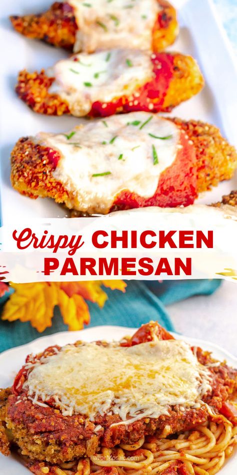 Crispy Chicken Parmesan Recipe, Easy Crispy Chicken, Crispy Chicken Parmesan, Chicken Parmesan Recipe Easy, Chicken Parmesan Recipe Baked, Chicken Parmesan Recipe, Chicken Breast Recipes Baked, Parmesan Recipes, Healthy Smoothie