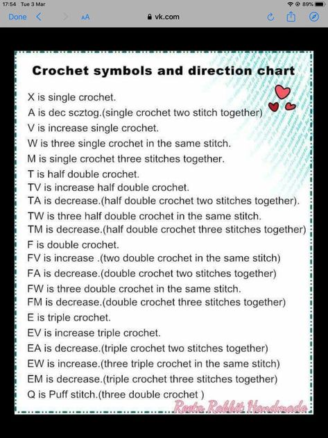 Crochet Translation Chart, Vietnamese Crochet Terms, Eclipse Crochet, Crochet Sole, Crochet Stitches Symbols, Crochet Diy Tutorial, Crochet Letters, Crochet Bear Patterns, Crochet Hack