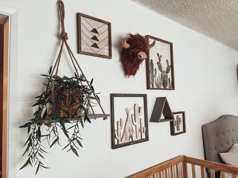 Hobby Lobby Room Decor, Wyoming Themed Nursery, Bison Themed Bedroom, Bison Themed Nursery, Cowboy Nursery Wall Decor, Hobby Lobby Wall Decor Ideas, Bison Nursery, Baby Boy Wall Art Country, Boy Hunting Nursery