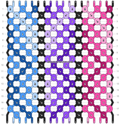 Normal pattern #143541 | BraceletBook Bisexual Friendship Bracelet, Flag Friendship Bracelet Pattern, Diy Friendship Bracelet, Bisexual Pride Flag, Pride Flag, Friendship Bracelet Patterns, Pride Flags, Girls Best Friend, Bracelet Patterns