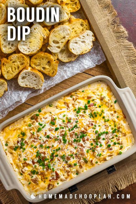 Boudin Dip Recipe, Boudin Dip, Cajun Appetizers, Boudin Recipe, Mardi Gras Party Food, Boudain Recipes, Cajun Sausage, Mardi Gras Food, Cajun Dishes