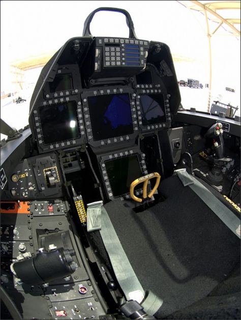 F-22 Cockpit Design, Airplane Cockpit, Aircraft Cockpit, F 22 Raptor, Us Military Aircraft, F22 Raptor, Aircraft Interiors, Military Airplane, Air Fighter