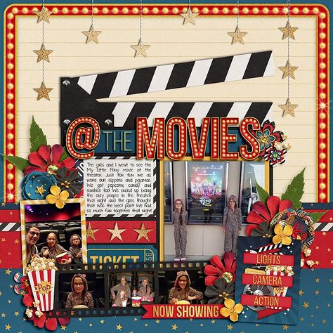 @ the Movies - Scrapbook.com Printable Holiday Card, Yearbook Themes, Scrapbook Boys, Doodle Frame, Christmas Tale, Movie Themes, Oscar Party, Graphic Design Lessons, Dirty Dancing