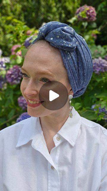 Tichel Tutorial, Head Wrap, New Video, Head Scarf, Head Wraps, Follow For More, Modest Fashion, Beautiful Earrings, Walking