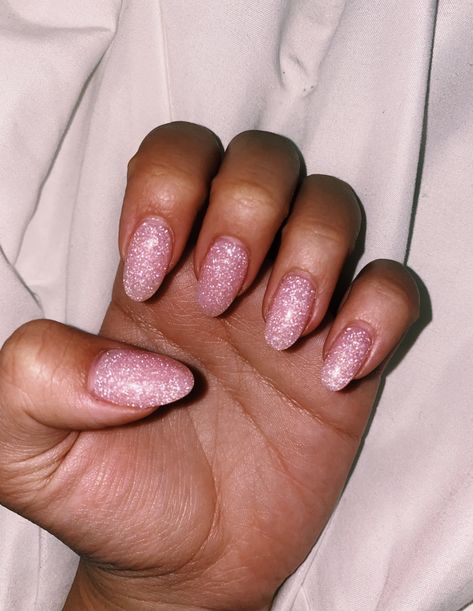 Trendy Nails Pink And Glitter, All Pink Glitter Nails, Sparkly Pink Gel Nails, Boho Birthday Nails, Light Sparkly Pink Nails, Taylor Swift Nail Ideas Lover, Lover Era Nail Ideas, Lover Nails Taylor Swift Pink, Bright Sparkly Nails