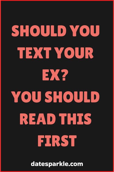 Thinking about reaching out to your ex? 📱🤔 Wondering, "Should I text my ex boyfriend?" We all know those late-night thoughts can be dangerous! Before you hit send, consider these tips on whether you should text your ex. Sometimes reconnecting can bring closure or rekindle something special, but make sure you're in the right headspace. Take a deep breath and ponder: Should I text my ex? My Ex Boyfriend, After A Breakup, Get A Girlfriend, Get A Boyfriend, Timing Is Everything, Steps To Success, Text Back, Be Dangerous, Getting Him Back