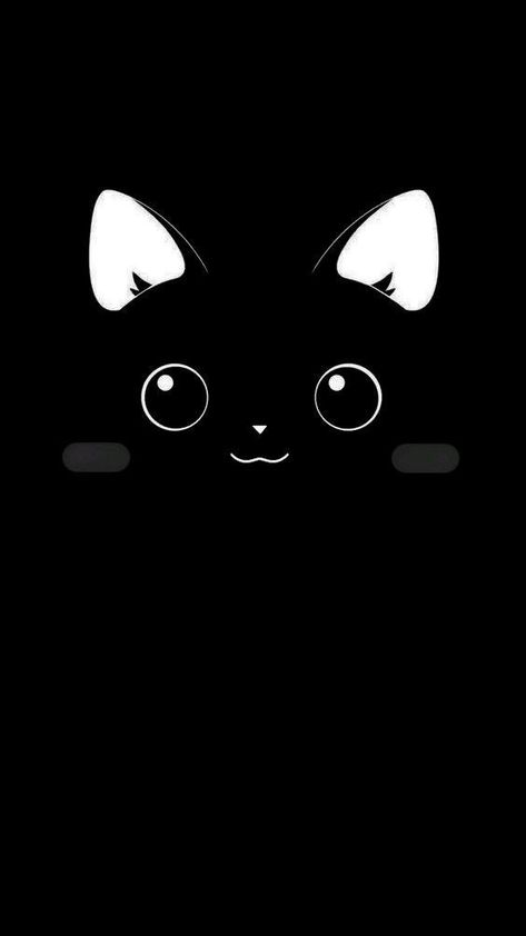 Wallpaper Jam, Cute Cartoon Faces, Cat Phone Wallpaper, We Bare Bears Wallpapers, Doraemon Wallpapers, Cute Black Wallpaper, Image Chat, Hd Anime Wallpapers, Simple Iphone Wallpaper