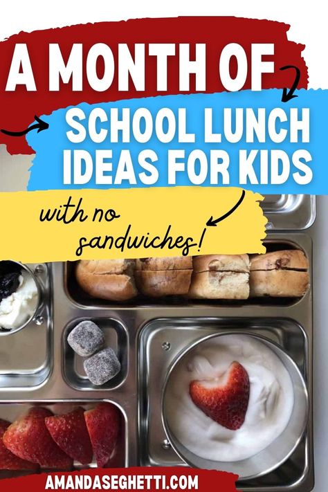 These easy and healthy school lunch ideas for kids will add variety to your lunchbox! No more sandwiches - think outside of the box and try these fun kids lunch ideas for school this year. Fun Kids Lunch Ideas, Healthy Lunch Ideas For School, Inexpensive Appetizers, Lunch Ideas For School, School Lunch Ideas For Kids, Fun Kid Lunch, Kids Packed Lunch, Lunch Ideas For Kids, School Lunch Ideas