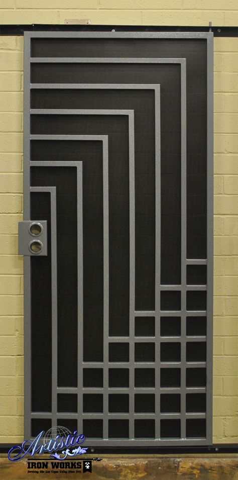 Wrought Iron Security Screen Door Screen Door Ideas, Security Door Design, Wrought Iron Security Doors, Iron Security Doors, Pintu Interior, Porte In Ferro, Security Screen Door, Steel Security Doors, Metal Doors Design