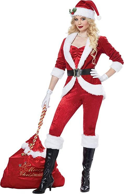 Santa Claus Outfit, California Costumes, Santa Claus Costume, Santa Dress, Santa Costume, Santa Outfit, Santa Clause, Christmas Costumes, Women's Costumes