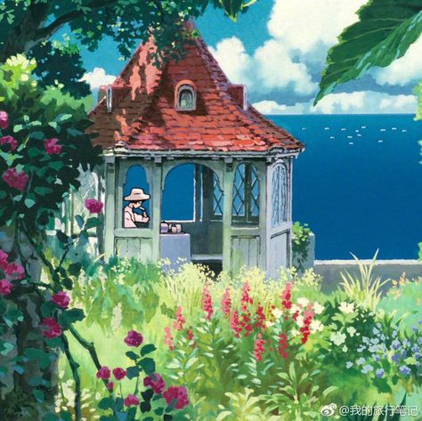 Studio Ghibli Films, Art Studio Ghibli, Studio Ghibli Background, الفن الرقمي, Arte Indie, Arte Peculiar, Ghibli Artwork, Studio Ghibli Movies, Studio Ghibli Art