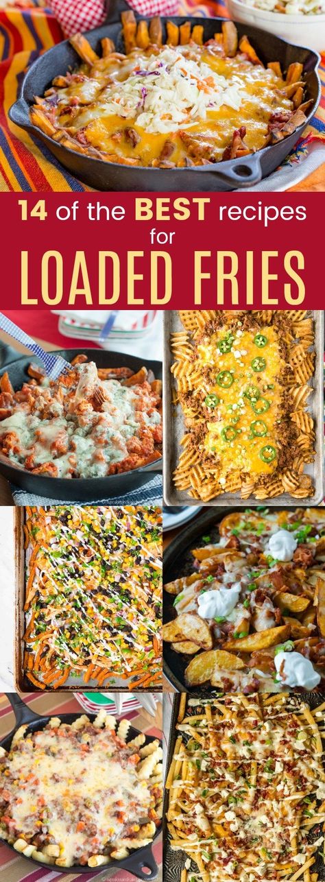 14 of the Best Loaded Fries That Will Make You Forget Plain Ones Forever – Parade Covered French Fries, French Fries Meals, Toppings For French Fries, French Fries With Toppings, French Fries Toppings Ideas, Fries Toppings Ideas, Loaded French Fries Ideas, Loaded Fry Recipes, French Fries Ideas