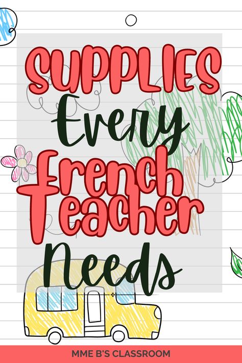 As a new teacher, it was hard to wrap my head around the fact that I would have to purchase a large portion of what I needed to run a classroom. Not to say that the basic supplies for students wouldn’t be taken care of, but that my personal organization system and content creation supplies would need to be self-funded. It was therefore important to spend my money wisely, thus creating a list of Classroom Supplies French Teachers Can’t Do Without. Core French Classroom, French Classroom Decorations Ideas, French Classroom Decor, Bingo Dabber, Jolly Rancher Hard Candy, Teacher Must Haves, Core French, French Classroom, New Teacher