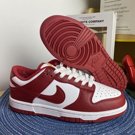 Nike Dunk Low Retro “Gym Red Gym Red Dunks, Red Dunks, Retro Gym, Nike Dunk Low, Dunk Low, Nike Dunk, Nike Dunks, Deep Red, Smooth Leather