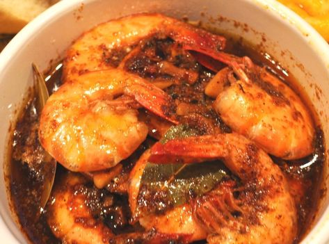 Authentic New Orleans BBQ Shrimp: Photo - 3 #justapinchrecipes Bbq Shrimp New Orleans, Cajun Bbq Shrimp, Bbq Shrimp Recipe, Shrimp Sauce Recipes, New Orleans Bbq Shrimp, Shrimp Bbq Recipes, Barbecue Shrimp, Bbq Seafood, Cooked Shrimp