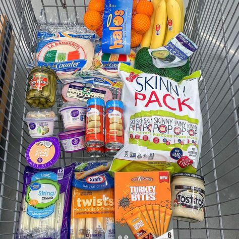 S T E P H A N I E ✨ WW | Jesus | Wife | Mama’s Instagram post: “Walmart Haul .. operation grab and go snacks (+ a couple other essentials) COMPLETE 👊🏽 What’s in my cart? • bananas • oranges • avocado…” Grab And Go Snacks, Jesus Wife, Walmart Haul, Packing Light, Bananas, Weight Watchers, Avocado, Jesus, Snacks