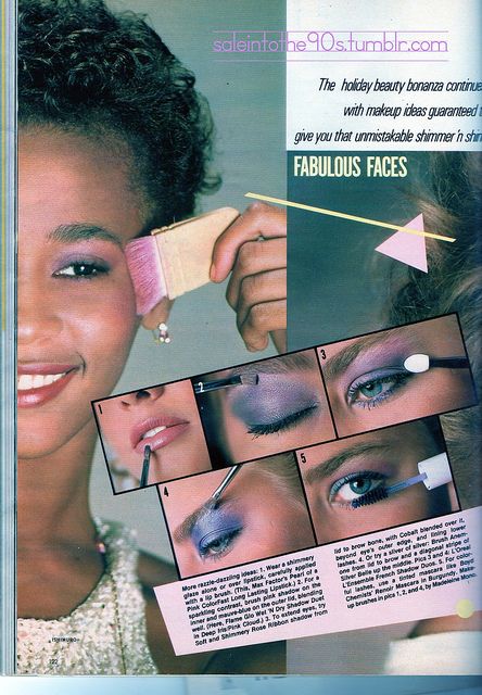 Whitney Houston in Seventeen Magazine (December, 1982) 80’s Makeup, 1980s Makeup, Vintage Makeup Ads, 80s Makeup, Makeup Magazine, Makeup Ads, 90s Makeup, Retro Makeup, Beauty Ad