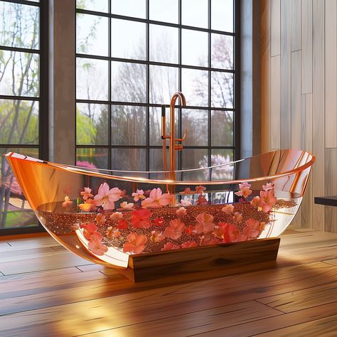 Elevate Your Bathing Experience: Captivating Wood and Epoxy Bathtubs - ArtistryApex.com Freestanding Bathtub Ideas, Epoxy Countertop With Lights, Epoxy Bathtub, Bathtub Ideas, Unique Bathtubs Luxury, Resin Bathtub, Wood And Epoxy Bathtubs, Onyx Bathtub, Geode Bathtub