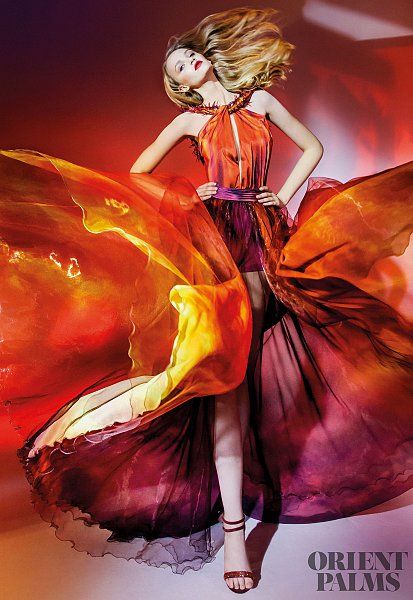 Collection Couture, Shades Of Orange, Beautiful Gowns, Orange And Purple, Colorful Fashion, Couture Fashion, Loki, Color Me, Fall Colors