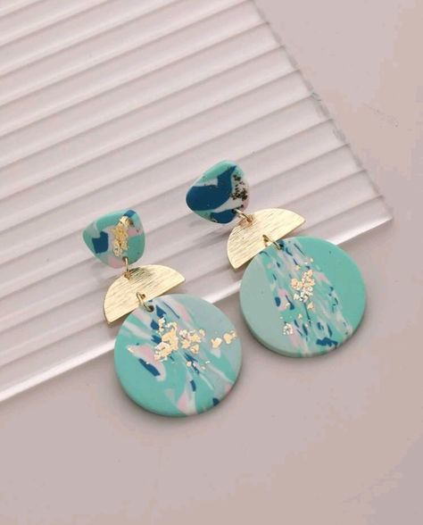 Polymer Clay Kunst, Diy Fimo, Polymer Clay Flower Jewelry, Diy Earrings Polymer Clay, Polymer Clay Jewelry Tutorials, Handmade Clay Jewelry, Polymer Earrings, Polymer Clay Jewelry Diy, Clay Jewelry Diy