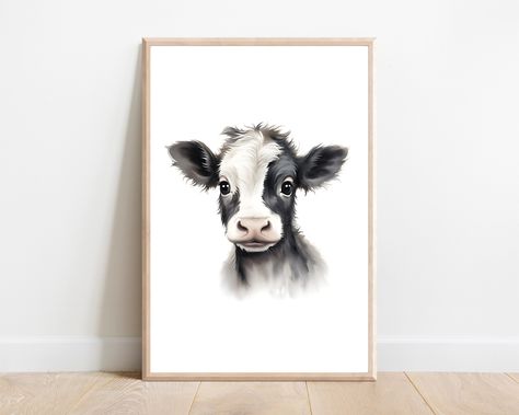 Cow Nursery Decor, Farm Animal Nursery Decor, Nursery Stories, Western Nursery, Cow Nursery, Farm Animal Nursery, Cow Wall Art, Animal Nursery Decor, Animal Nursery