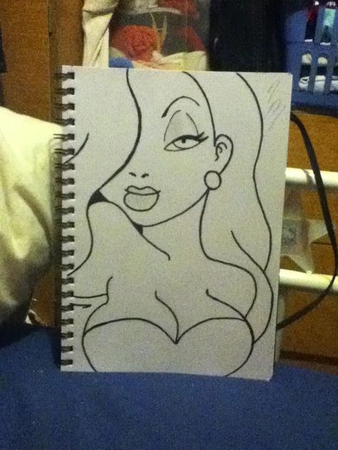 Jessica Rabbit Canvas Painting, Tattoo Drawings Easy Simple, Jessica Rabbit Art Paintings, Jessica Rabbit Outline, Jessica Rabbit Drawing Sketches, Jessica Rabbit Drawing Easy, Jessica Rabbit Cartoon Drawing, Sketchbook Art Easy, Cute Things To Sketch Easy