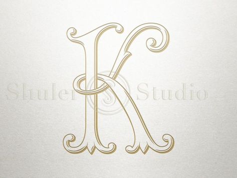 Letter K Design, Monogram K, Calligraphy Doodles, Font Bubble, Store Design Boutique, Graffiti Alphabet, Tangle Patterns, Monogram Alphabet, Embroidery Monogram