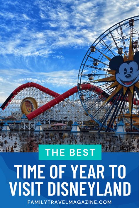 What is the best time to visit Disneyland? We discuss all of the factors including crowd levels, special events, and weather. Best Time To Visit Disneyland 2023, Disneyland 2024, Disneyland Crowd Calendar, Disneyland Ca, Kid Friendly Vacations, School Vacation, Vacations In The Us, Disneyland Tickets, Outdoor Vacation