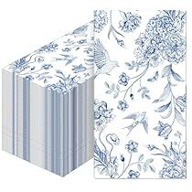 Bridal Tea Party, Blue Bridal Shower, Birthday Dinner Party, Decorative Hand Towels, Decorative Napkins, Floral Napkins, Floral Paper, Bridal Tea, Future Mrs