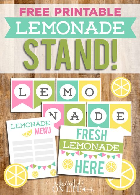 Lemonade Stand Printables, Lemonade Menu, Kids Lemonade Stands, Lemonade Stand Sign, Lemon Aid, Kids Lemonade, Diy Lemonade Stand, Play Preschool, Diy Lemonade