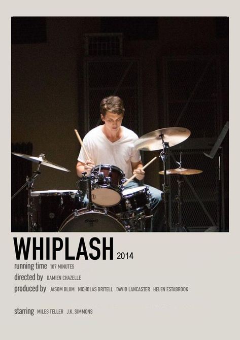 Whiplash Polaroid Poster, Whiplash Minimalist Poster, Poster Polaroid Movie, Sigma Movie Posters, Movie Posters Whiplash, 42 Movie Poster, Whiplash Movie Poster, Aesthetic Movie Posters, Movie Poster Polaroid