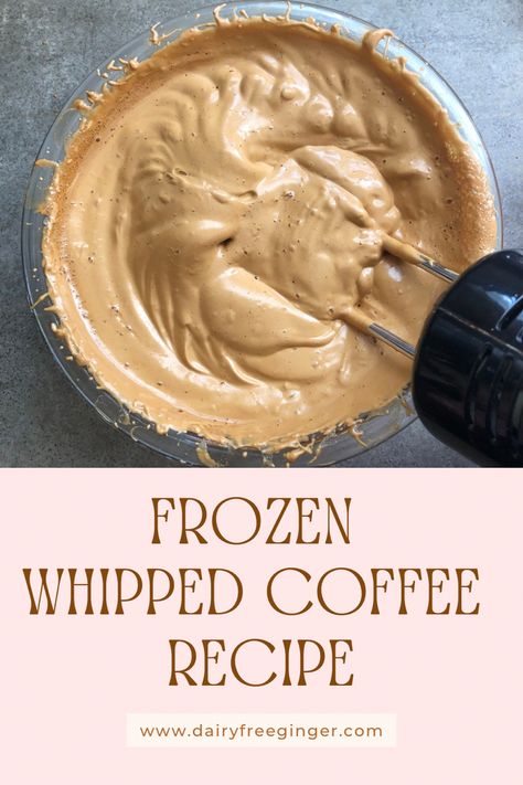 Did you know that you can make this frozen whipped coffee recipe, and use it for an easy meal prep coffee? This creamy drink from South Korea was all the rage on Tik Tok in 2020. It’s an easy drink to grab when you’re rushed for time. Meal Prep Frozen Coffee, Meal Prep Coffee, Frozen Whipped Coffee Recipe, Whipped Coffee With Instant Coffee, Frozen Whipped Coffee, Iced Protein Coffee Recipe, Instant Coffee Whip, Frozen Coffee Recipe, Frozen Coffee Drinks Recipes