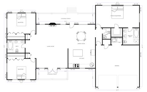 Drafting Software - Free & Easy CAD Software | SmartDraw Hand Drafted Architecture Sheets, Hand Drafted Floor Plan, Architectural Drafting Table, Autocad Presentation Floor Plans, Software Architecture Design, Home Hobbies, Free Cad Software, Autocad Floor Plan With Dimensions, Landscape Design Software