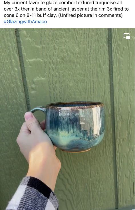 Glazing Textured Pottery, Lustrous Jade Glaze Combinations, Tourmaline Glaze Combinations, Emerald Falls Glaze Combinations, Running Hot Chowder Glaze Combinations, Textured Turquoise Glaze Combinations, Amaco Ancient Jasper, Mayco Glaze Combinations Cone 6, Potters Choice Glaze Combinations