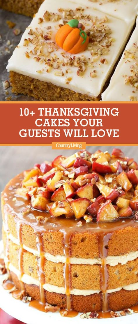 14 Thanksgiving Cake Ideas - Holiday Cake Decorating Ideas for Thanksgiving and Recipes Thanksgiving Cake Ideas, Thanksgiving Desserts Pie, Holiday Desserts Thanksgiving, Desserts Pie, Holiday Cake Decorating, Thanksgiving Cake, Holiday Cake, Thanksgiving Cakes, Dessert Simple