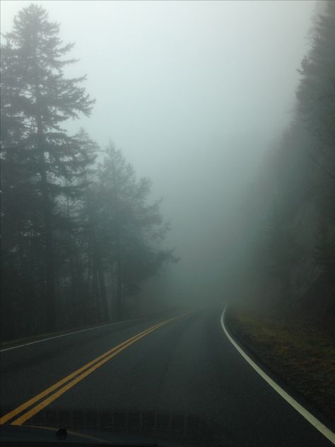 Rainy Scenery, Foggy Road, Road Pictures, Foggy Weather, Beautiful Roads, Forest Road, Beach Road, Beautiful Photos Of Nature, Black Aesthetic Wallpaper