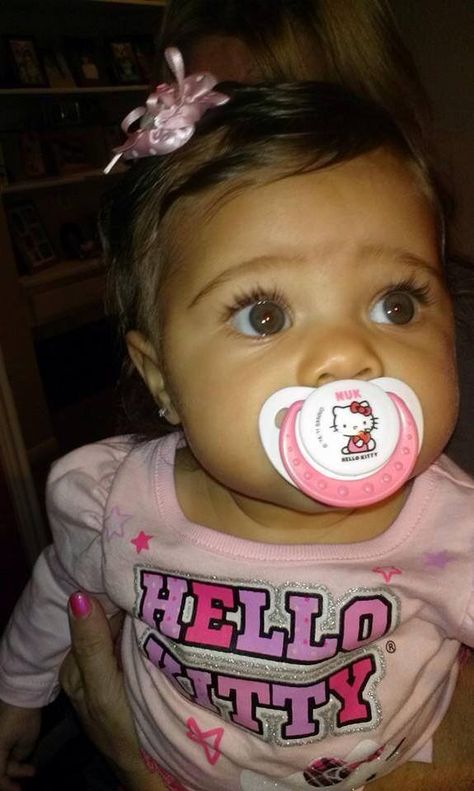 Soo cutee ! I Want A Baby, Hello Kitty Baby, Kitty Baby, Mixed Kids, Mixed Babies, Everything Baby, Future Baby, Future Kids, Baby Fever